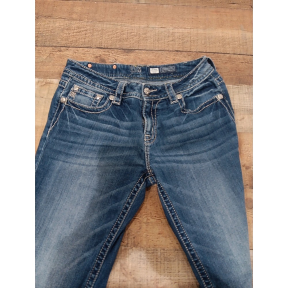 Miss Me Mid Rise Skinny‎ Jean Altered Waist Denim 26  (2523)